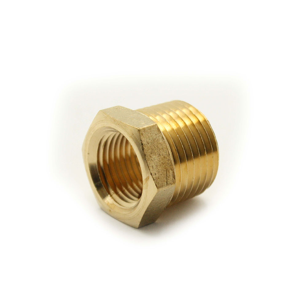 1/2" X 3/8" Bushing Brass (BARSTOCK) - FB806 - W04