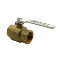 1-1/2" IPS Brass Full Bore Ball Valve - W02