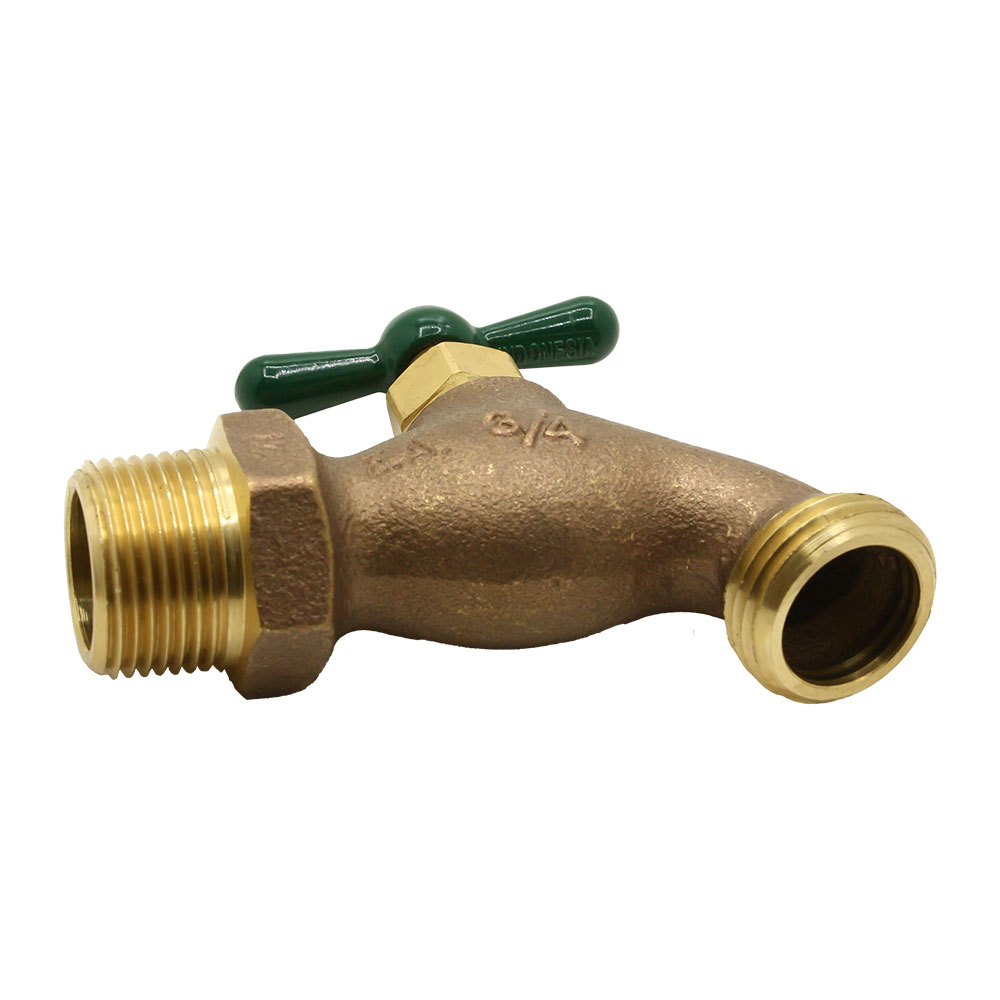 3/4" MIP x 3/4" GHT SSS Brass Hose Bibb  - W02