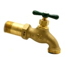 3/4" MIP x 3/4" GHT SOT Brass Hose Bibb  - W03