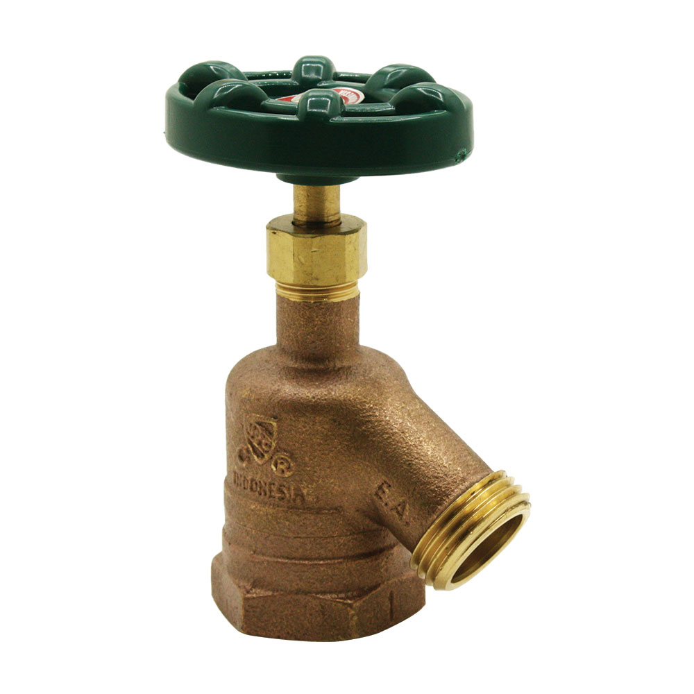 3/4" FIP x 3/4" GHT Brass Bent Nose Garden Valve - W06