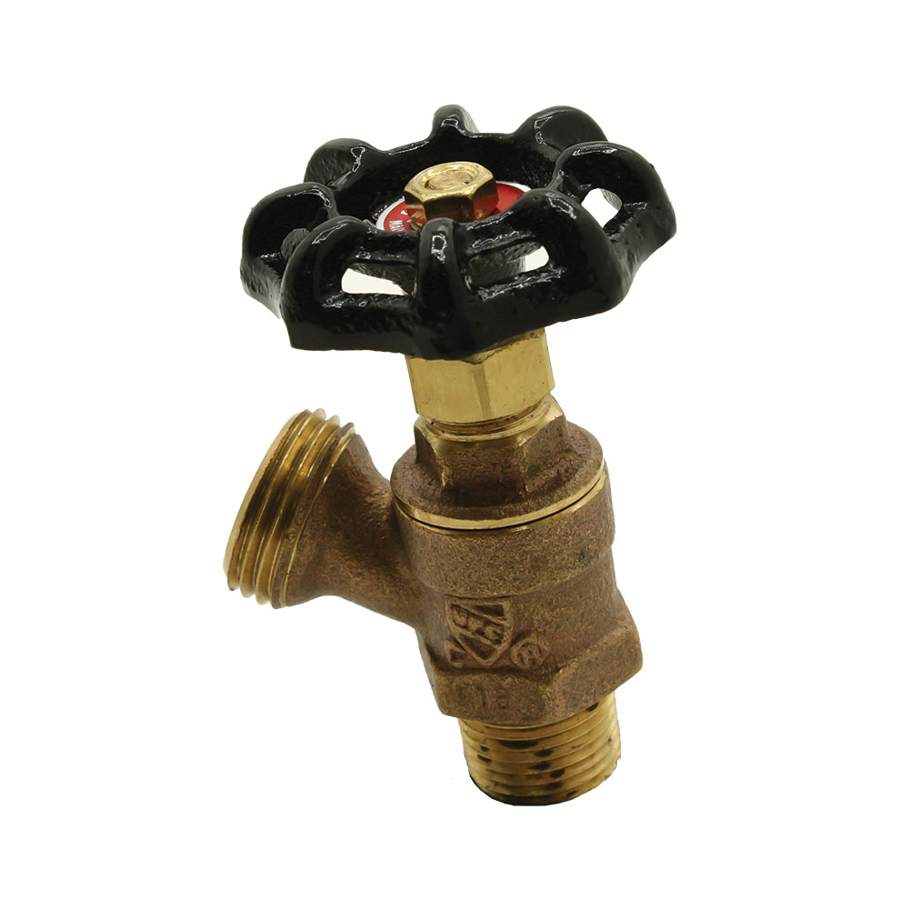 1/2" MIP x 3/4" GHT Brass Boiler Drain Valve - W04