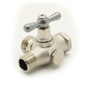 248 - Heavy-Duty Washing Machine Valve, 1/2 in FIP x 1/2 in MIP x 3/4 GHT Reverse Bypass Washing Machine Valve - W04