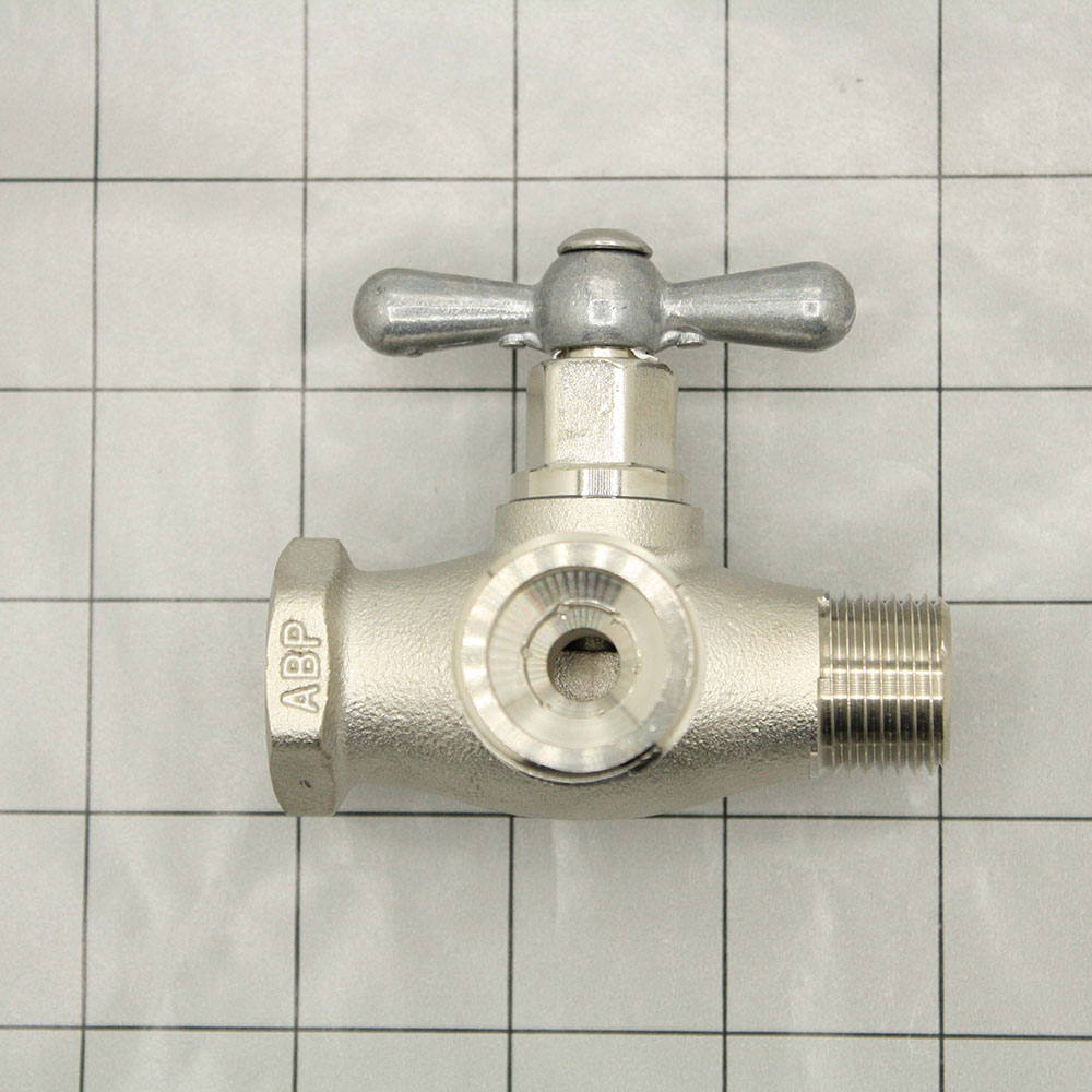 248 - Heavy-Duty Washing Machine Valve, 1/2 in FIP x 1/2 in MIP x 3/4 GHT Reverse Bypass Washing Machine Valve - W05
