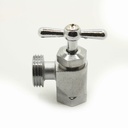 1/2" FIP x 3/4" Male GHT Front Handle Washing Machine Valve - W02