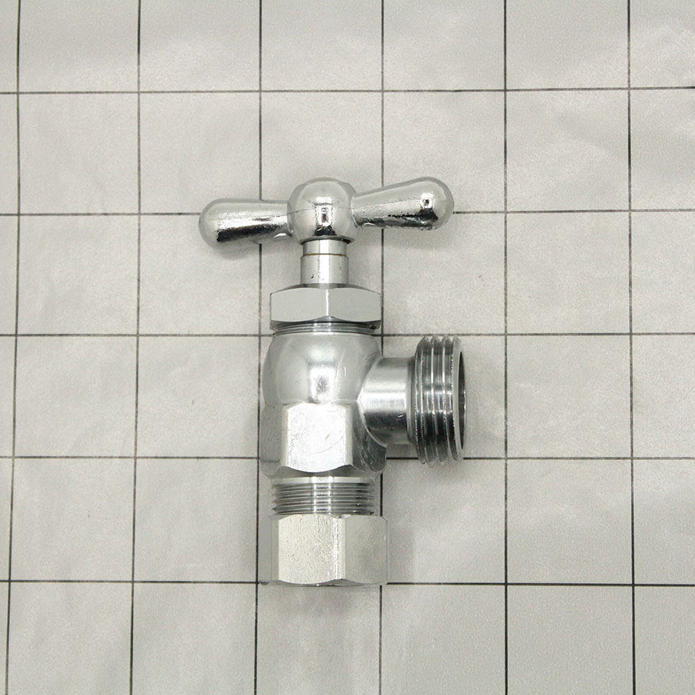 5/8" Comp.  x 3/4" Male GHT Front Handle Washing Machine Valve - W04