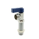 1/2" Quarter Turn Washing Machine Valve- Long Shank - BLUE (WM75LQTB) - W02