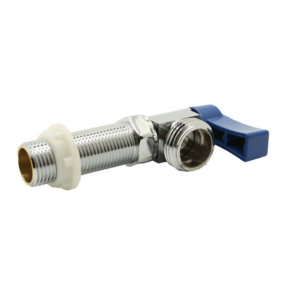 1/2" Quarter Turn Washing Machine Valve- Long Shank - BLUE (WM75LQTB) - W03