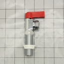 1/2" Quarter Turn Washing Machine Valve- Long Shank - RED (WM75LQTR) - W04