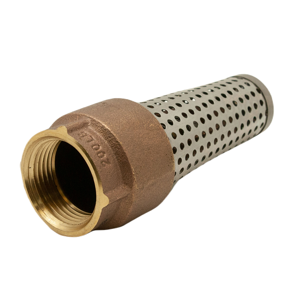 1-1/4" FIP Brass Foot Valve - W04