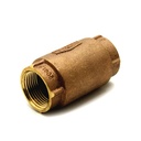 1-1/4" Threaded Brass Spring Check Valve - W04