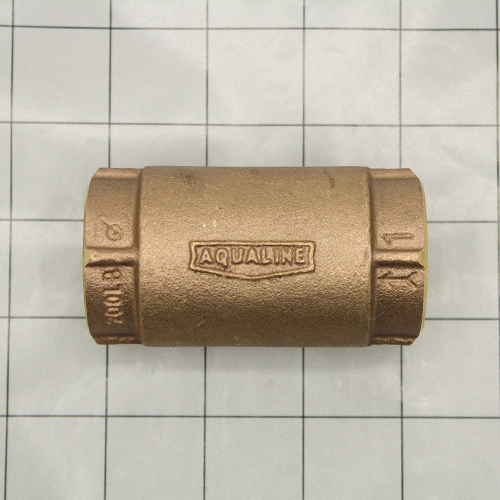 1-1/4" Threaded Brass Spring Check Valve - W05