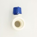1" Slip PVC Ball Valve - Blue Handle (Economy) - W04