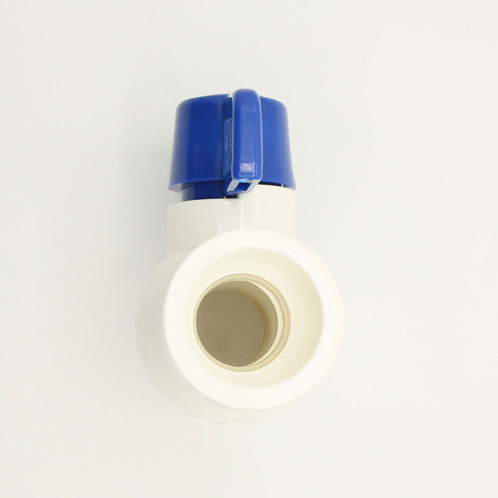 1-1/2" Slip PVC Ball Valve - Blue Handle (Economy) - W04