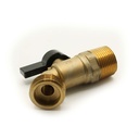 3/4" MIP x 3/4" GHT 1/4 Turn Ball Hose Bibb - W03