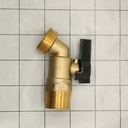 3/4" MIP x 3/4" GHT 1/4 Turn Ball Hose Bibb - W04