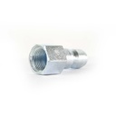3/8" x 3/8" FPT Auto Coupler Plug - Silver - Display Pack - W04