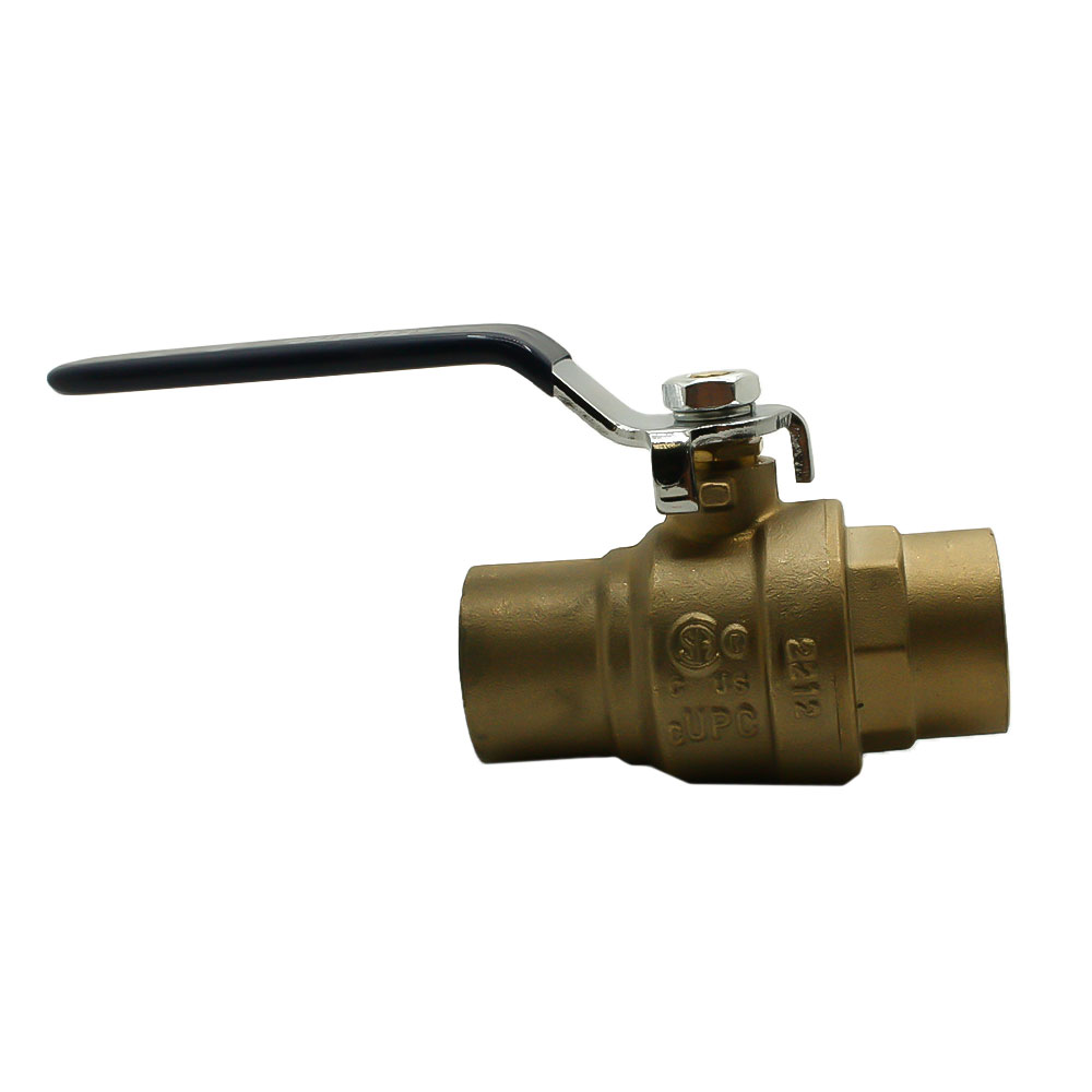 1" CxC Full Port Brass Ball Valve - W03