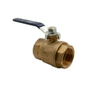 2" CxC Full Port Brass Ball Valve - W02