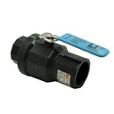 1" Slip x Slip PVC Ball Valve with Stainless Steel Handle SCH80 - W03
