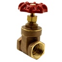1/2" FIP Brass Gate Valve - Economy - W03