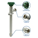 12" Frost Free Sillcock (3/4" MIP x 1/2" FIP x 3/4" GHT) - Economy - W09