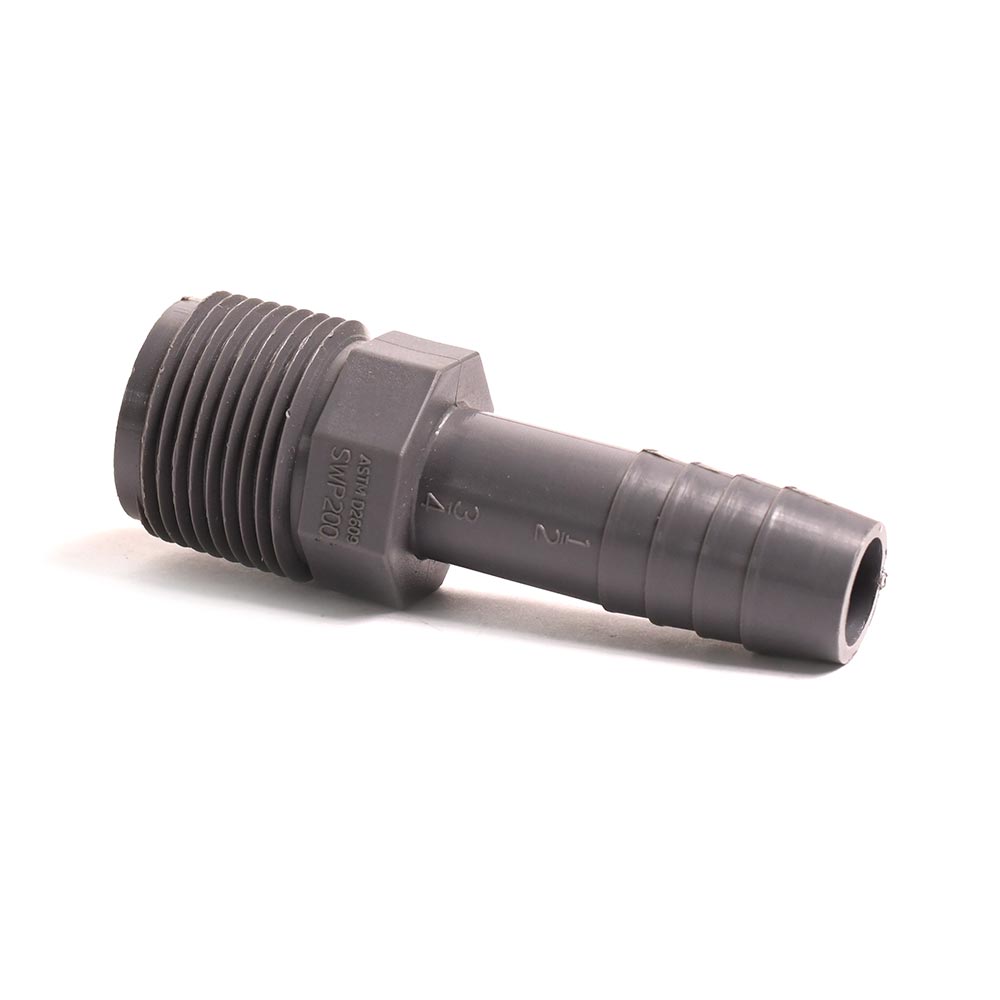 3/4" Male x 1/2" Poly Insert Reducer Adapter - W02