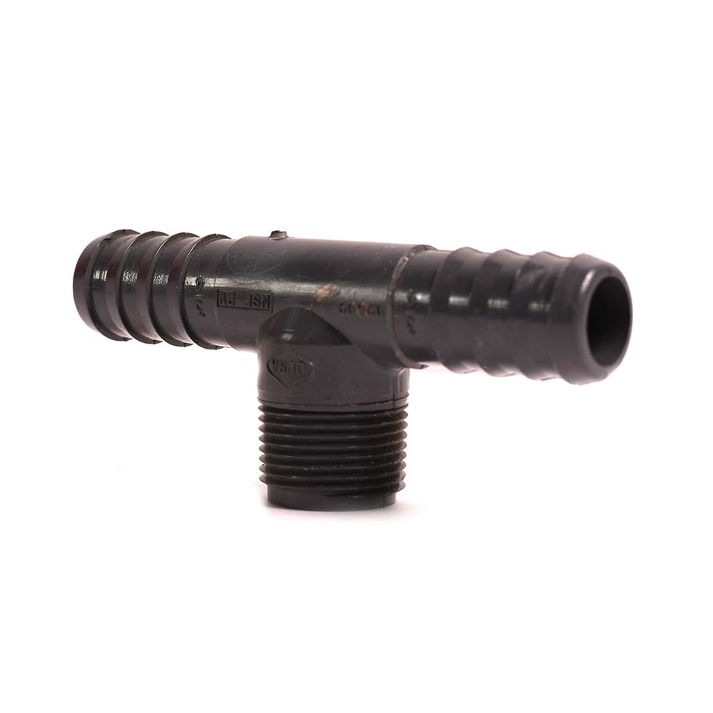 1" Poly Insert Male Combination Tee - W02