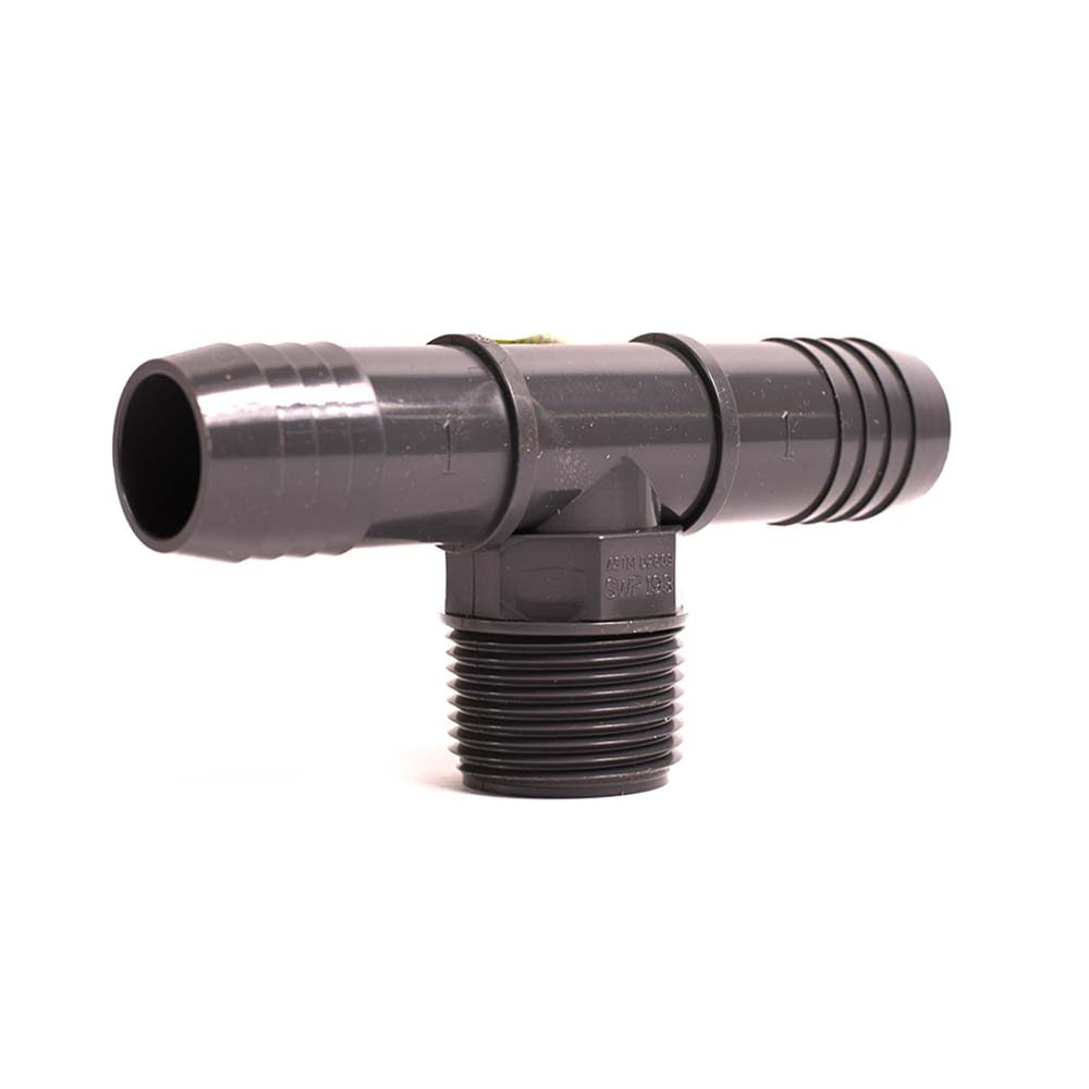 1/2" x 1/2" Poly Insert Combination Tee - W02