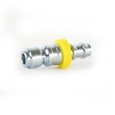 3/8" x 3/8' Auto Easy-Lock Coupler Plug w/BARB - Silver - 6 Display Pack - W02
