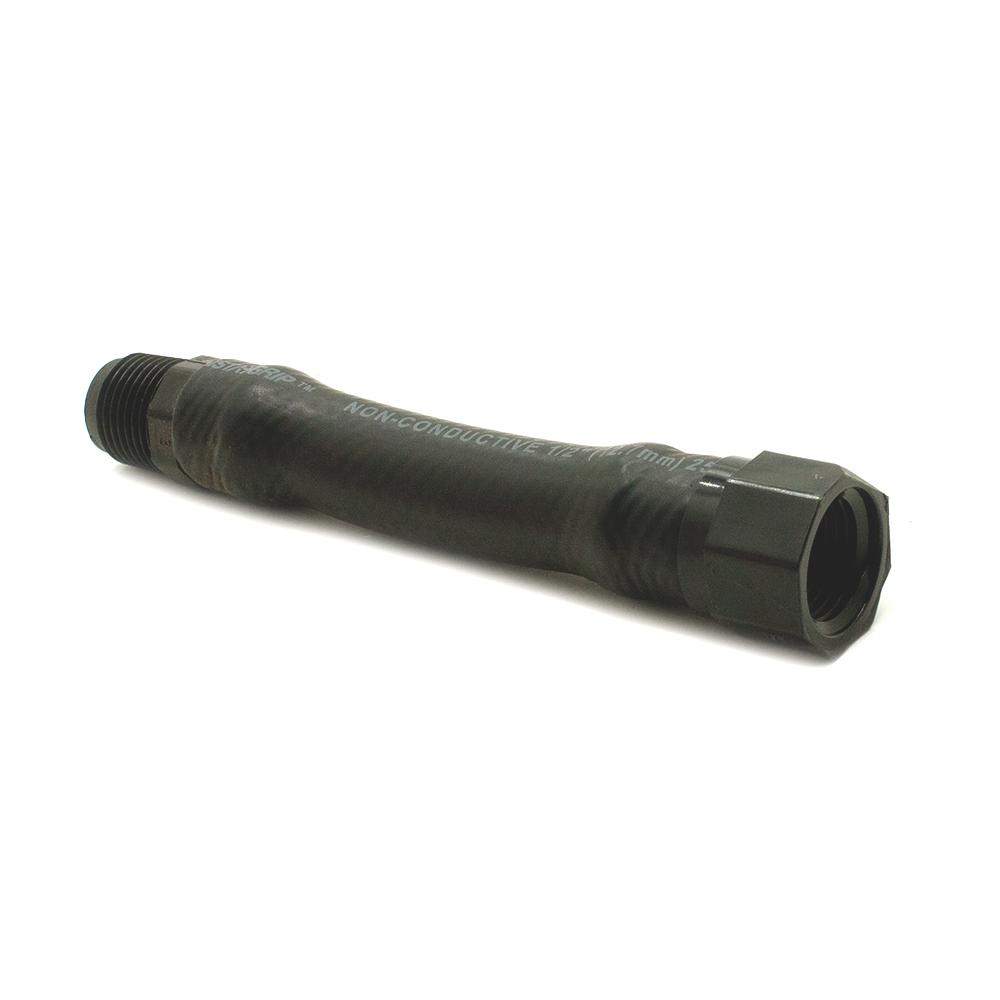 1/2" X 4" FIP X MIP Rubber Flex Riser - W02