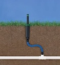 1/2" MIP x 1/2" MIP x 6" Long Cobra Flexible Sprinkler Riser - W03