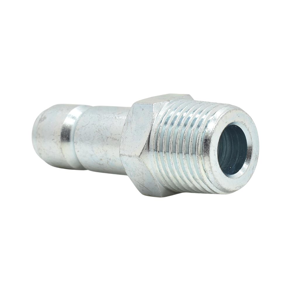 1/2" x 1/2" MPT Auto Coupler Plug - Silver - Display Pack - W03
