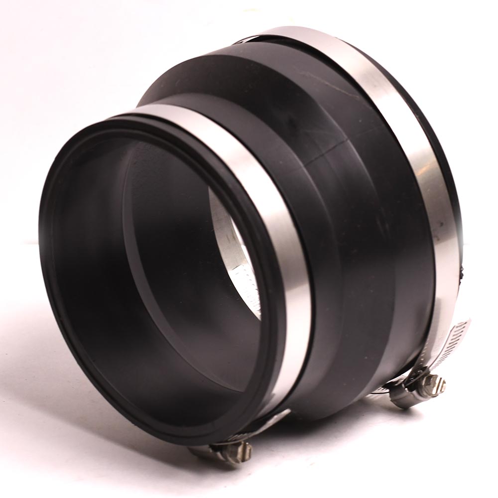 P1002-44 4" Clay to 4" Cast Iron or Plastic Flexible Repair Transition Coupling - W02