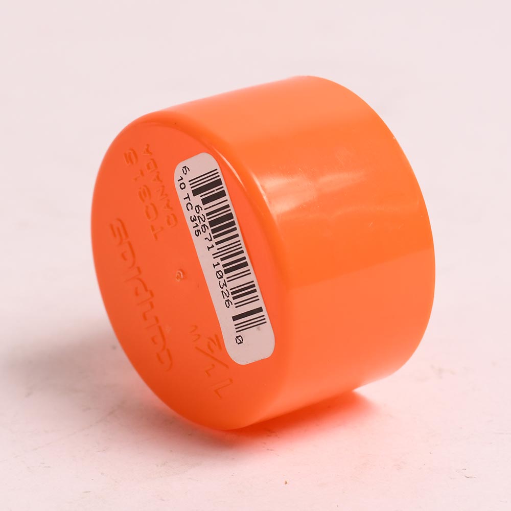 P-0018 1-1/2 Slip-On Test Cap (Orange) - W02