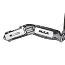 Carpet Knife Zinc Alloy & TPR Handle Fixed Blade For More Powerful Cutting Quick Change Blade Mechanism with 1 Blade On Head, 2 Spare Blades In The Knife Storage