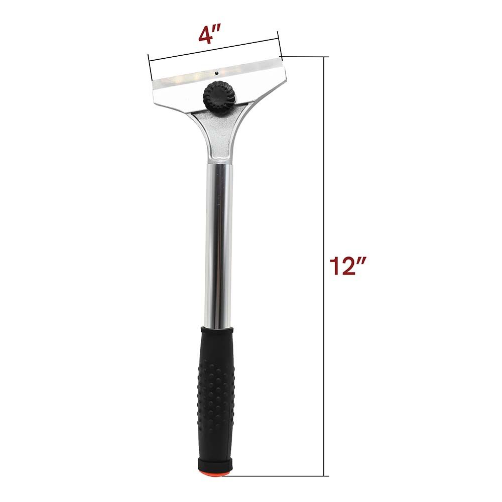 Scraper Knife - Aluminum Alloy with Rubber, with 2 Spare Blades