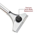 Scraper Knife - Aluminum Alloy with Rubber, with 2 Spare Blades