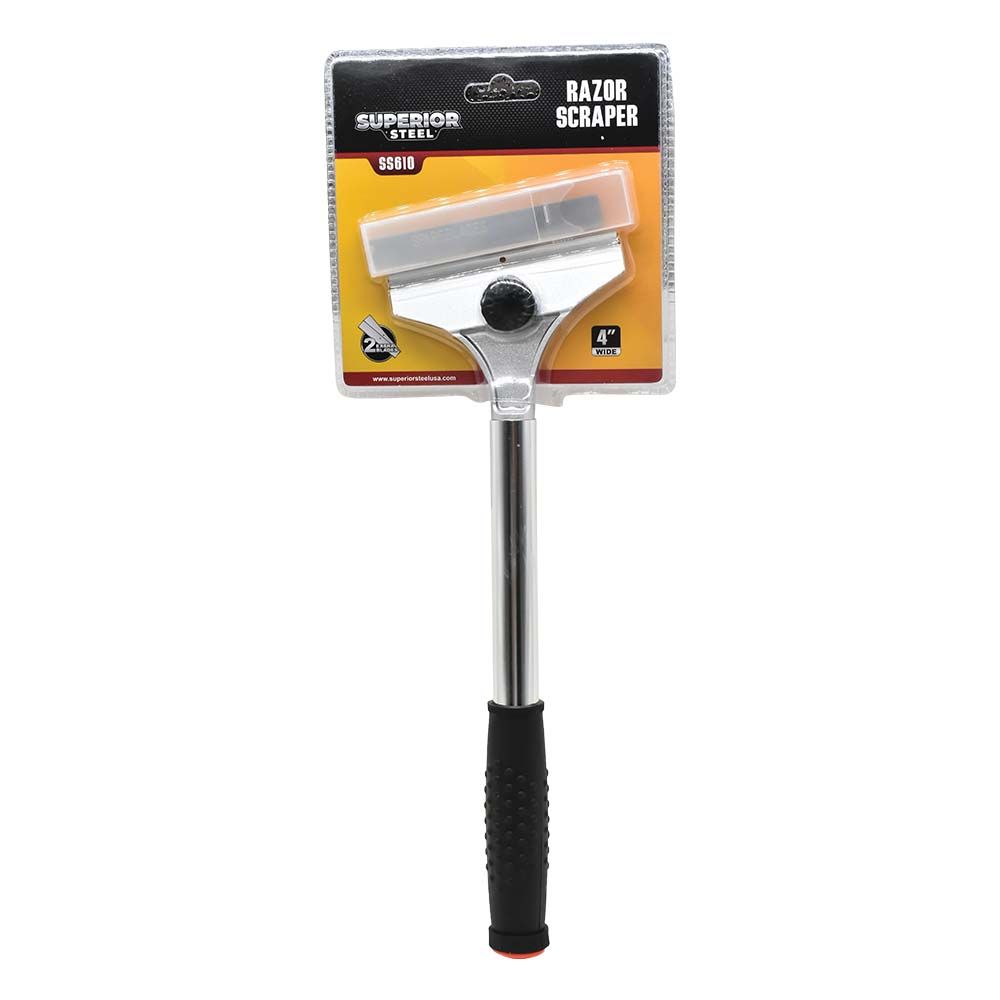 Scraper Knife - Aluminum Alloy with Rubber, with 2 Spare Blades