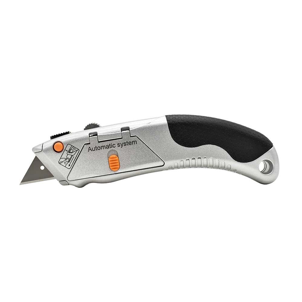 Heavy-Duty Auto-Load Utility Knife with 6 Extra Blades