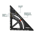 Rafter Angle Square, 12 Inch, Aluminum - W02