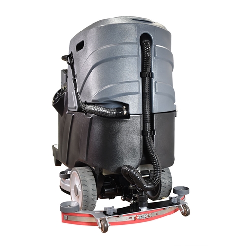 Auto Ride-On Floor Scrubber with 19" Cleaning Pad, Three 170 Amp Batteries - W02