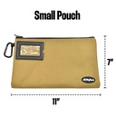 Heavy-Duty Oxford Canvas Tool Zipper Pouches Kit - 12-3/8" x 9" and 12" x 9-3/4"