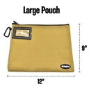 Heavy-Duty Oxford Canvas Tool Zipper Pouches Kit - 12-3/8" x 9" and 12" x 9-3/4"