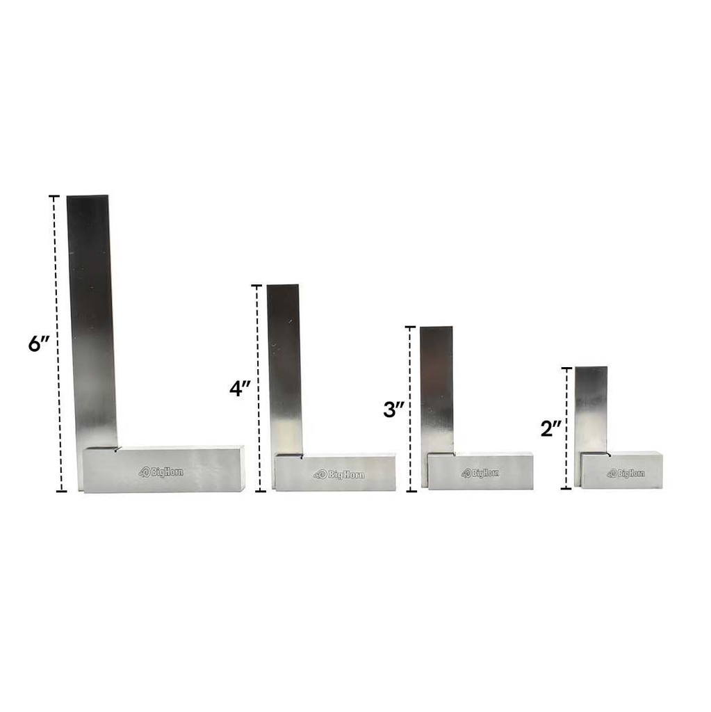Precision Steel Engineer Squares - 4 Piece Set  (ASS-5535)