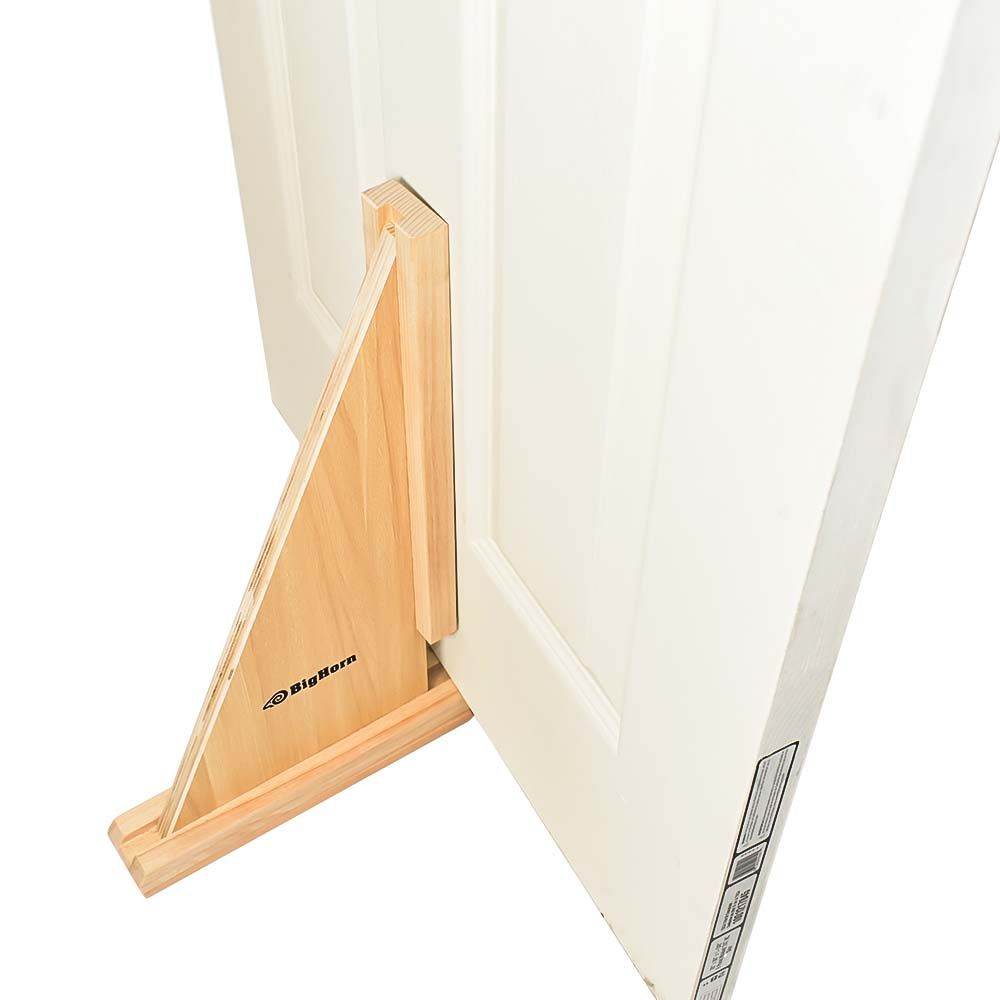 Self Adjusting Door Holder, All Wood - for doors as thin as 1” or as thick as 2-1/4”