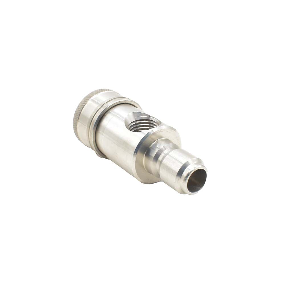 Pressure Washer Stainless Steel Gauge Coupler 3/8" Quick Connect x 3/8” Plug x 1/4" FNPT