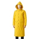 PVC Rain Coat with Reflective Tape  - L - W02
