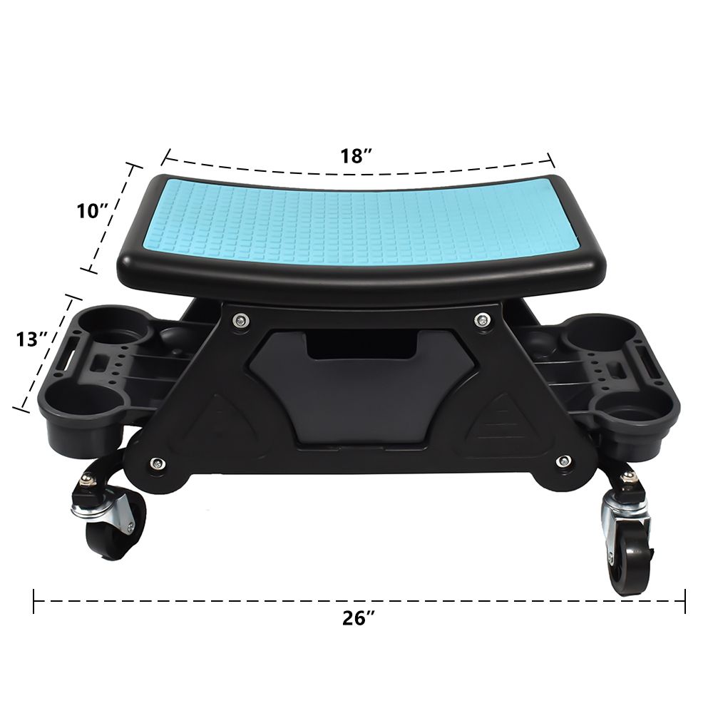 Heavy Duty Rolling Work Seat with Storage 