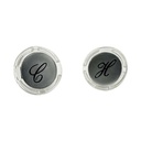 1595-T Sterling Faucet Handle Button Set